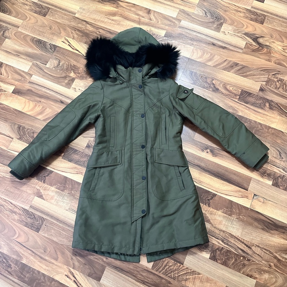 1 Madison Green Coat